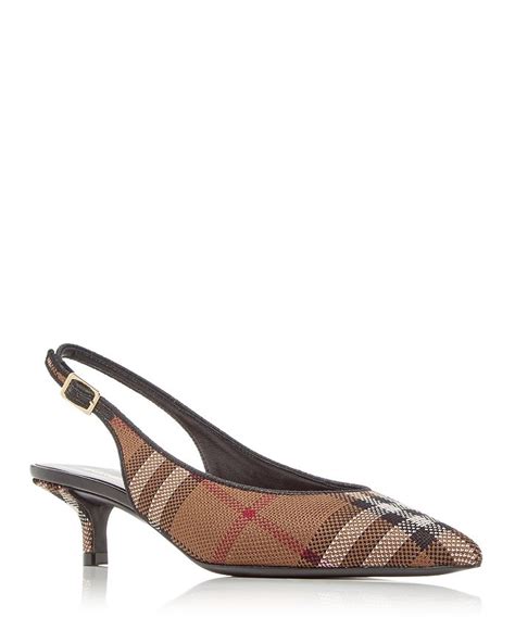 burberry kitten heel|burberry block heel sandals.